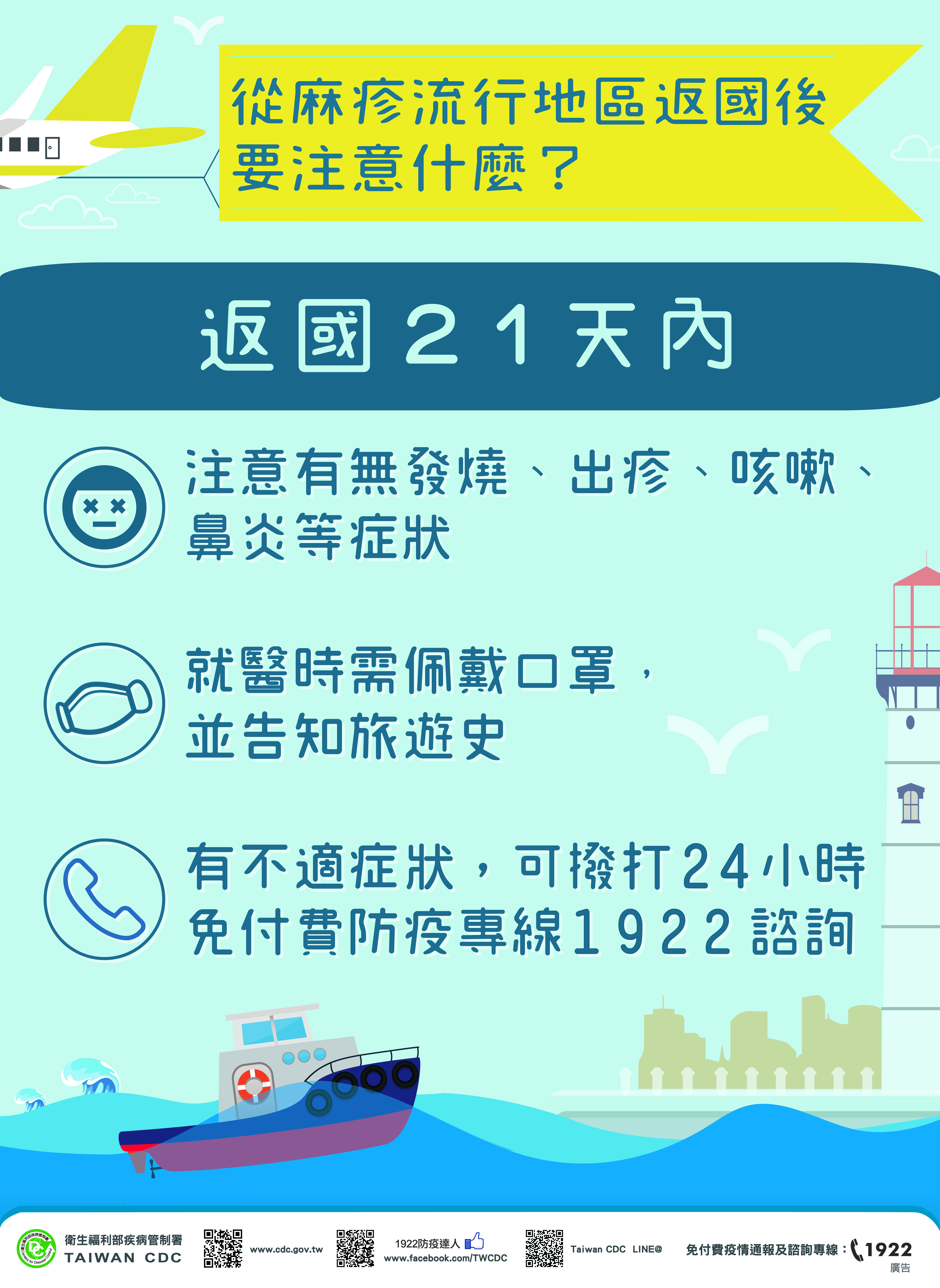 麻疹流行地區 返國應注意