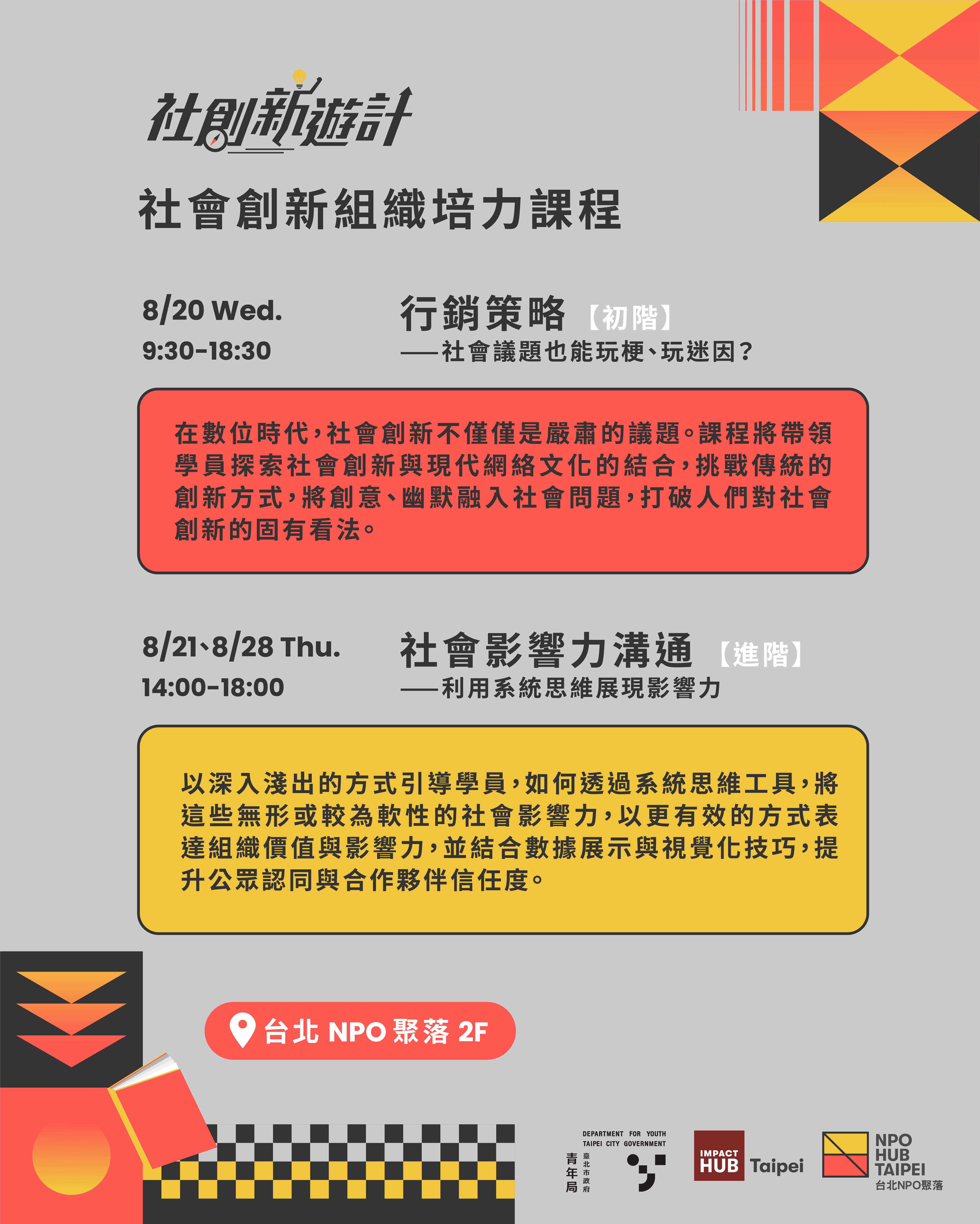 114年8月社會創新組織培力課程