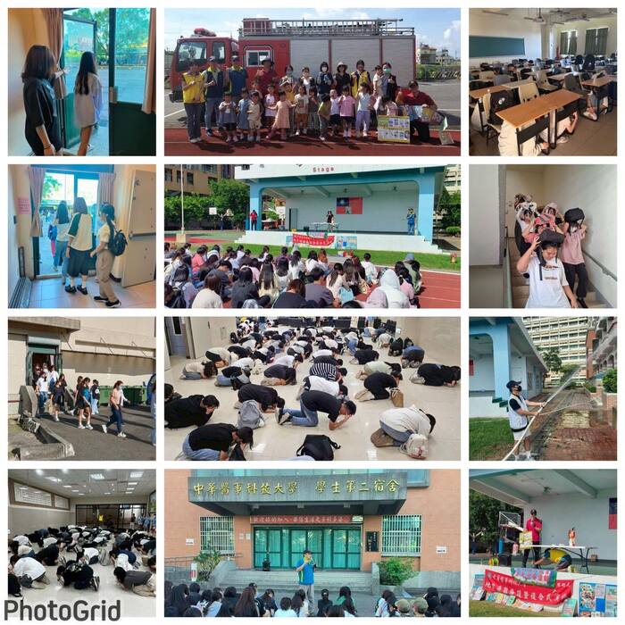 🚪🏃‍♂️🏃‍♀️【中華醫大全民國防教育防衛韌性—地震避難掩護暨防空疏散複合式演練】圖片