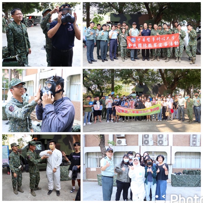 防疫的尖兵-陸軍三九化學兵群全民國防教育前進華醫校園圖片