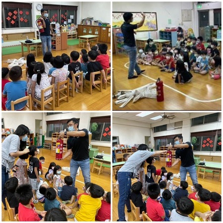 學務處特邀仁德消防分隊專業人員實施模擬教學演練圖片