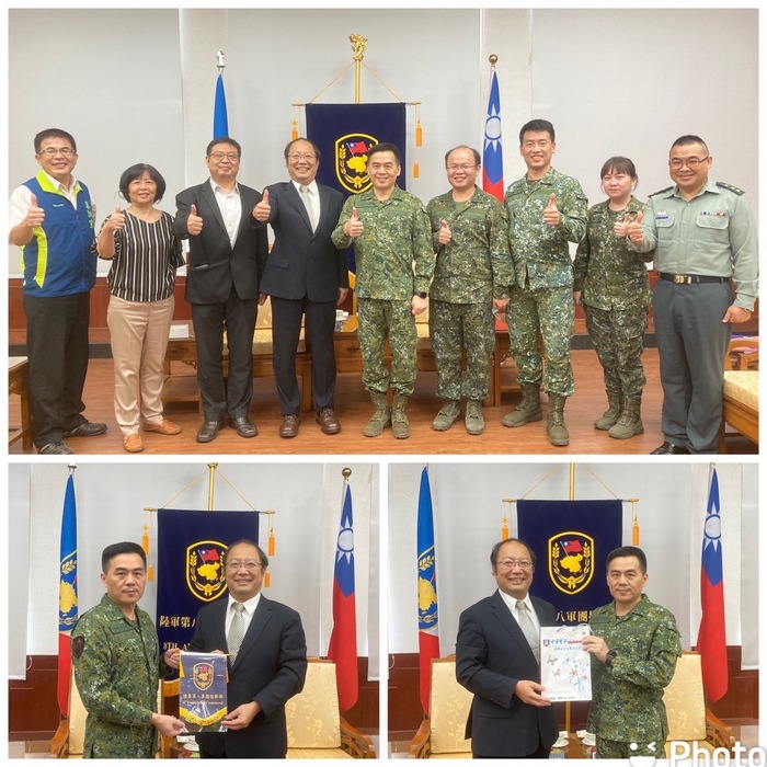 中華醫事科大拜訪陸軍第八軍團指揮部圖片