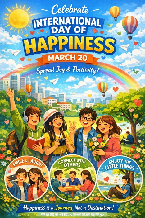 🌈 3/20 國際幸福日｜你今天幸福了嗎？圖片